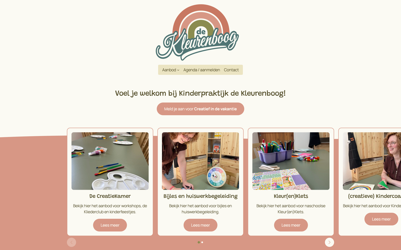 Screenshot van het project